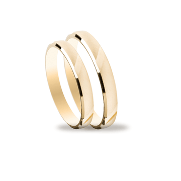 Βέρες Σετ Χρυσές με Σχέδιο MASCHIO FEMMINA SL09 - themelidisjewels